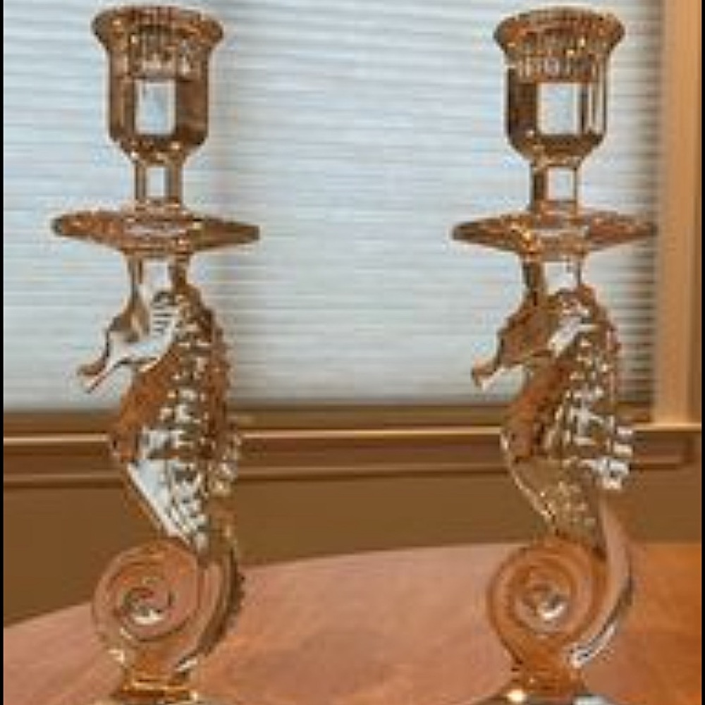 Waterford Crystal Seahorse Candlesticks